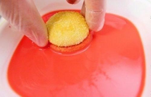 Пирожное Персики.  Ингредиенты: 05