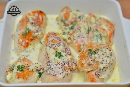 Куриное Филе в сливочном соусе.
