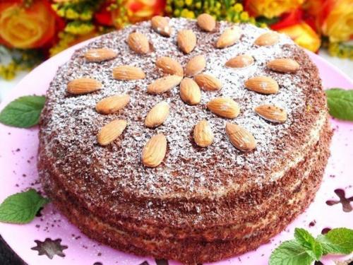 Сметанный торт на СКОВОРОДЕ. 01