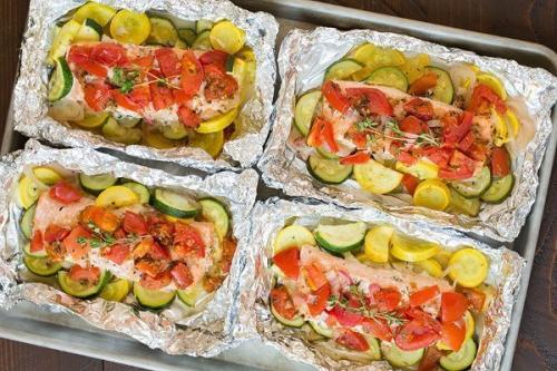 Лосось в фольге с овощами? 05