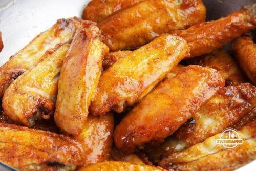 Куриные крылышки в медово - соевом соусе. 05
