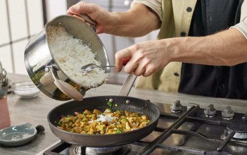 Рецепт жареного риса со свининой. 05