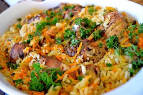 Рис с куриными ножками в ДУХОВКЕ.