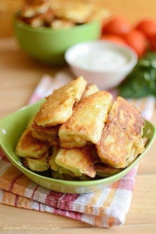 Кабачки в кляре.