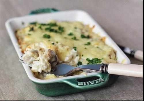 Куриное Филе с грибами и сливками.