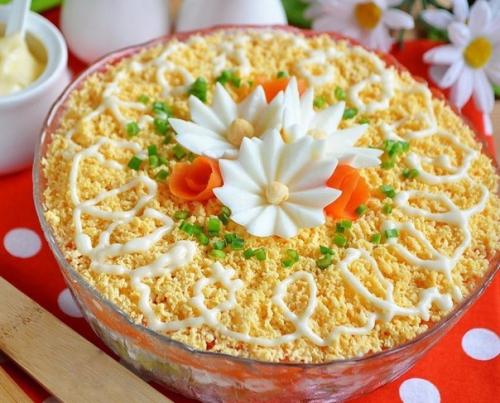 Слоёный салатик Печёнкин?