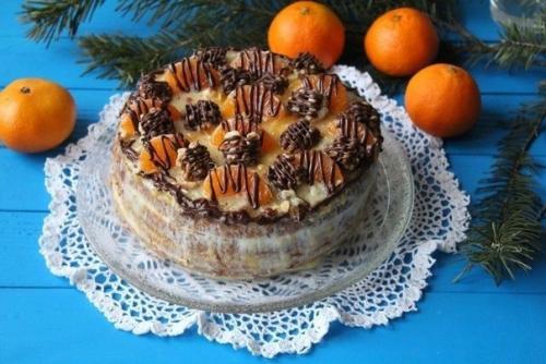 Мандариновый торт.  Сохрани себе? 08