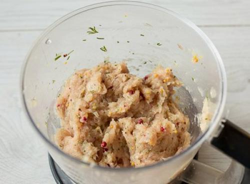 Террин из курицы с грибами.