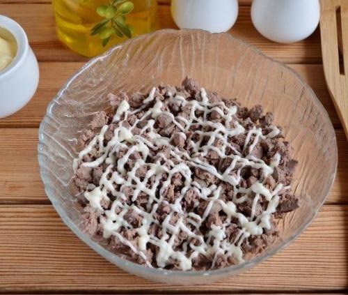 Слоёный салатик Печёнкин? 04