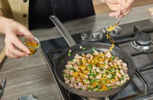 Рецепт жареного риса со свининой. 04