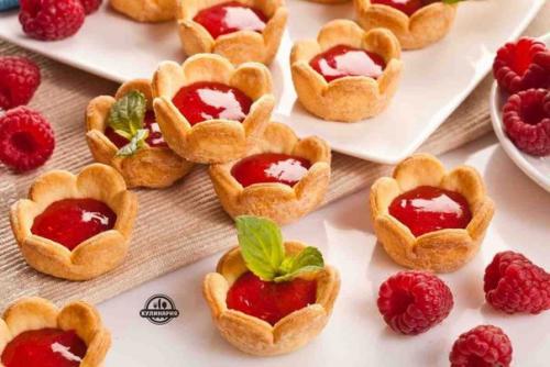 Малиновое печенье.  Ингредиенты: