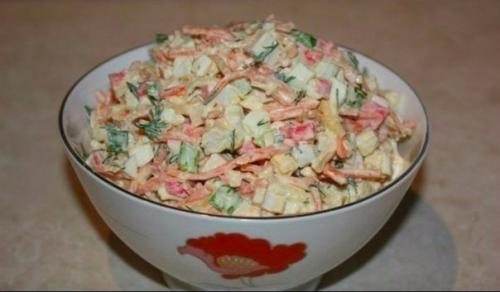 Салат валерия.  Ингредиенты: