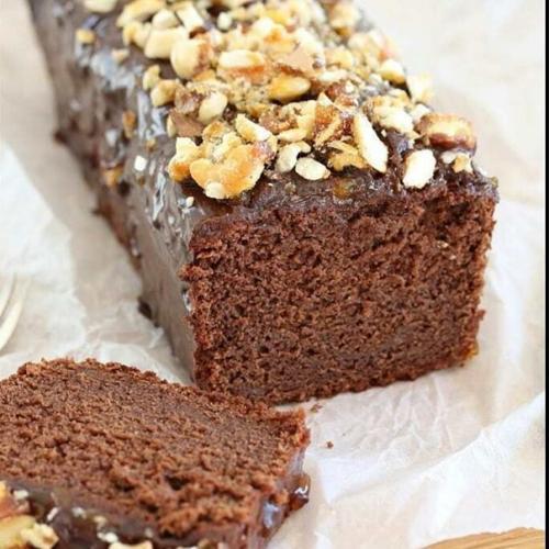 Шоколадный кекс с бананом.