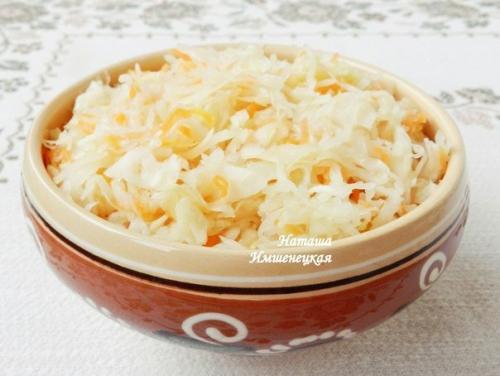 Квашеная капуста.  На 1 кг капусты понадобится: