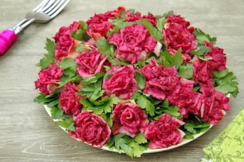 Салат Букет.  Ингредиенты: