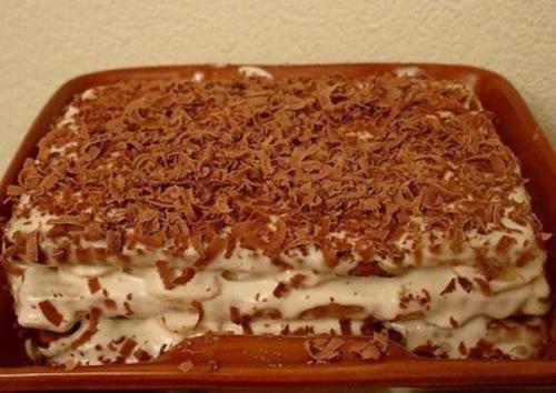 ~Торт из печенья с бананом на скорую руку~.