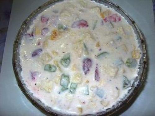 Фруктово - бисквитный торт. 03