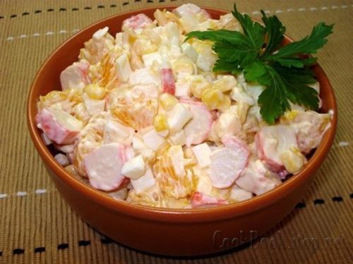 Салат по-королевски.  Ингредиенты: 04