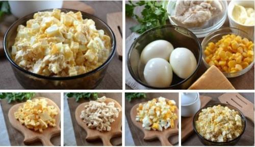 Сытный салат. Ингредиенты: