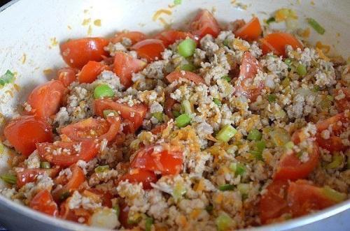 Запеканка с картофелем и с фаршем. 04
