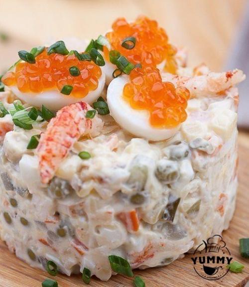 Салат Оливье - царский рецепт.