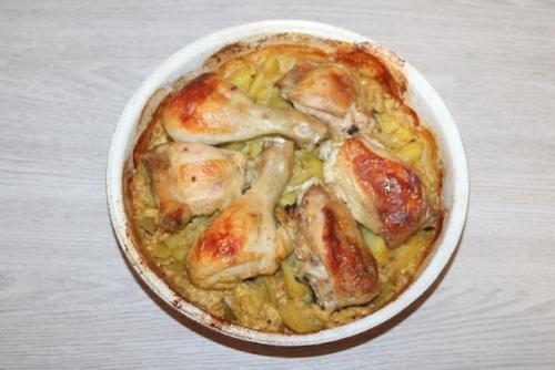 Картофель с курицей в сливках. 05 Картофель с курицей в сливках. 05