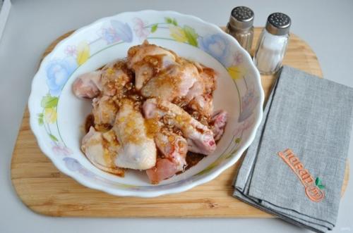 Аппетитные крылышки. Главный их секрет в медово - чесночном маринаде. 04