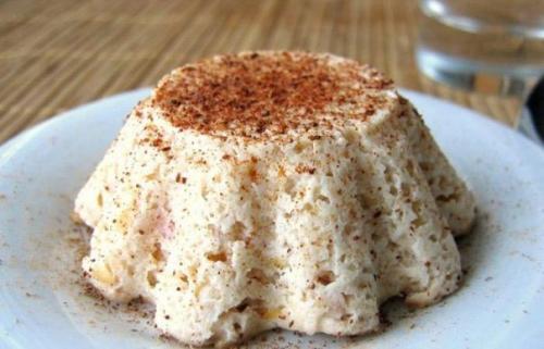 Творожно - яблочное суфле в микроволновке.