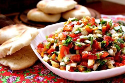 Салат из печеных овощей.