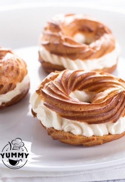 Заварные кольца с творожным кремом. 01