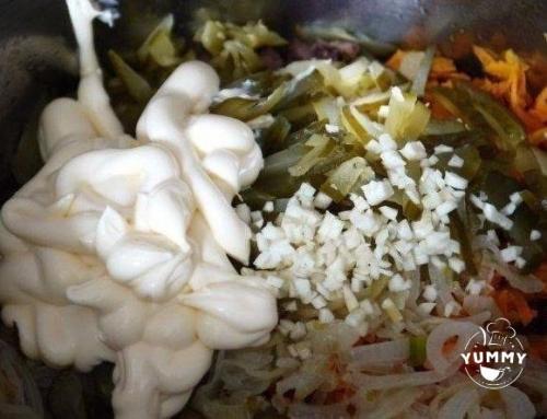 Салат из говядины с овощами. 05