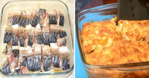 Скумбрия, запеченная с картошечкой в духовке. 04