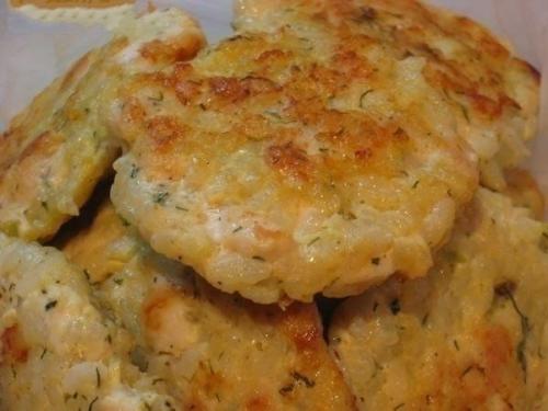 Рубленые котлеты с рисом и перцем.