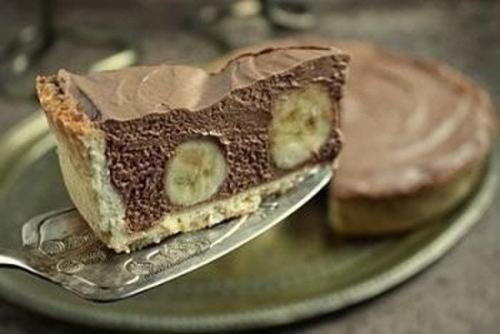 Куснейший торт с бананами и шоколадным муссом. 07