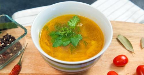 Суп с клёцками.