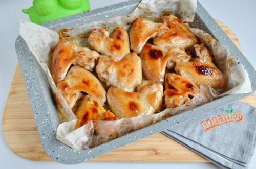 Аппетитные крылышки. Главный их секрет в медово - чесночном маринаде. 06