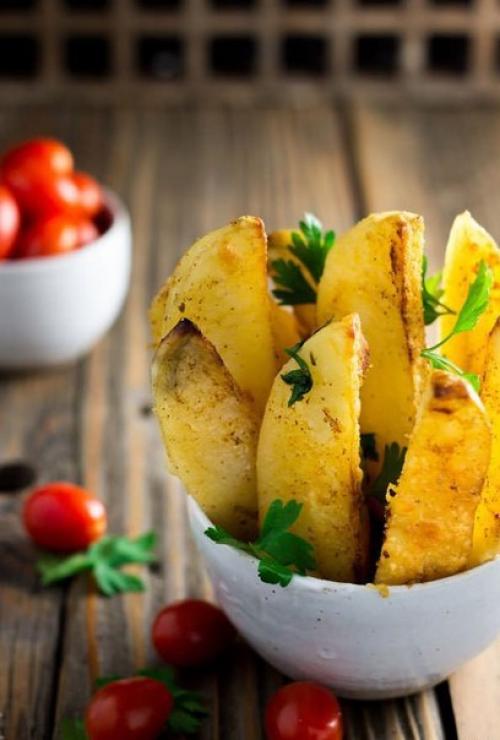 Запеченный картофель.  Поделись рецептом.