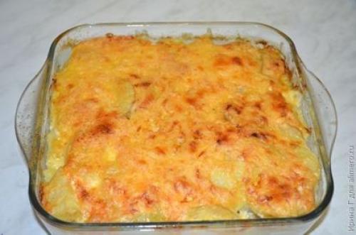 Скумбрия, запеченная с картошечкой в духовке. 03