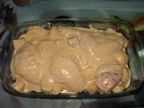 Курочка в маринаде вместе с картошкой в ДУХОВКЕ. 03