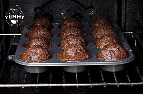 Быстрые шоколадные кексы.