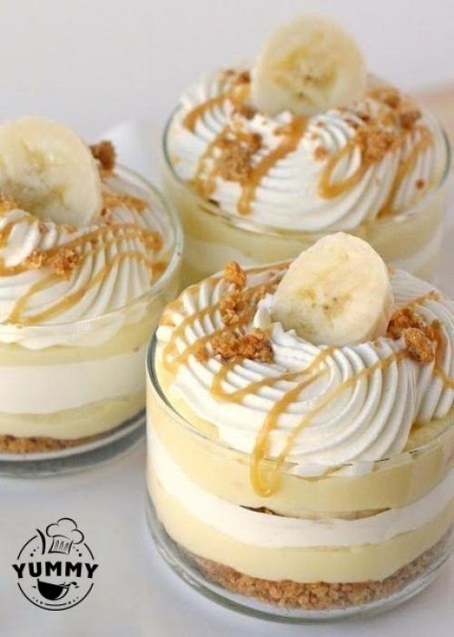 Бананово - карамельный десерт.