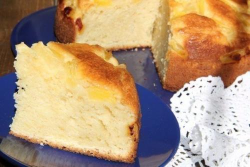 Творожный пирог с ананасами. 05