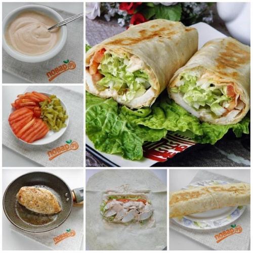 Шаурма (классический рецепт).