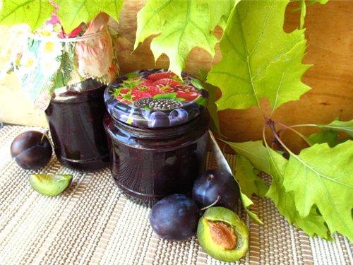Повидло сливовое или джем для ленивых. Сливовое повидло, варенье и джем.