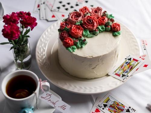 Миндальный торт с клубникой. 01