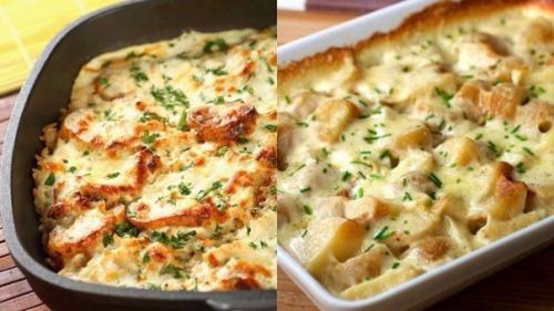 Картофельная запеканка с сыром и курицей?