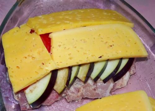 Курица, запеченная с овощами. 03