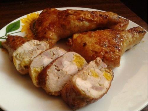 Окорочка, фаршированные сыром. Окорочка, фаршированные сыром.