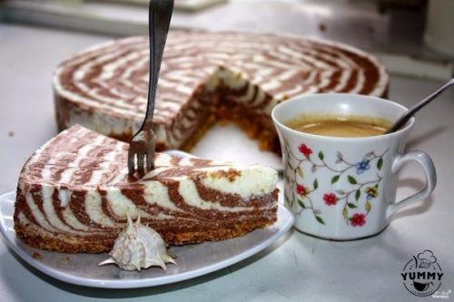 Творожный торт без выпечки.