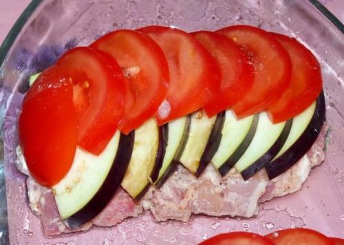 Курица, запеченная с овощами. 01